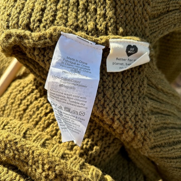 Madewell olive ruffle cardigan - Picture 3 of 5